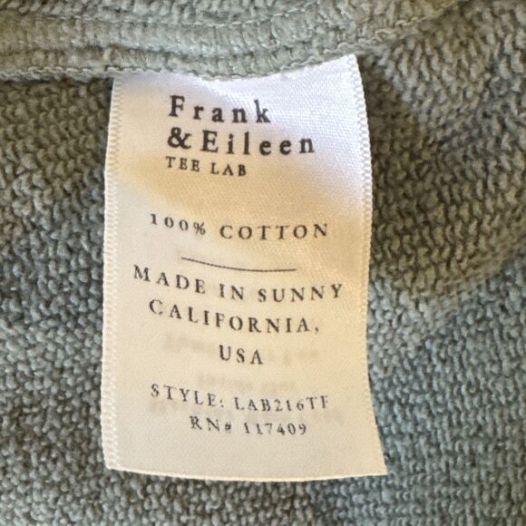 Frank & Eileen Olive Original Capelet Sweatshirt Sage Poncho One Size Cotton - Picture 5 of 7